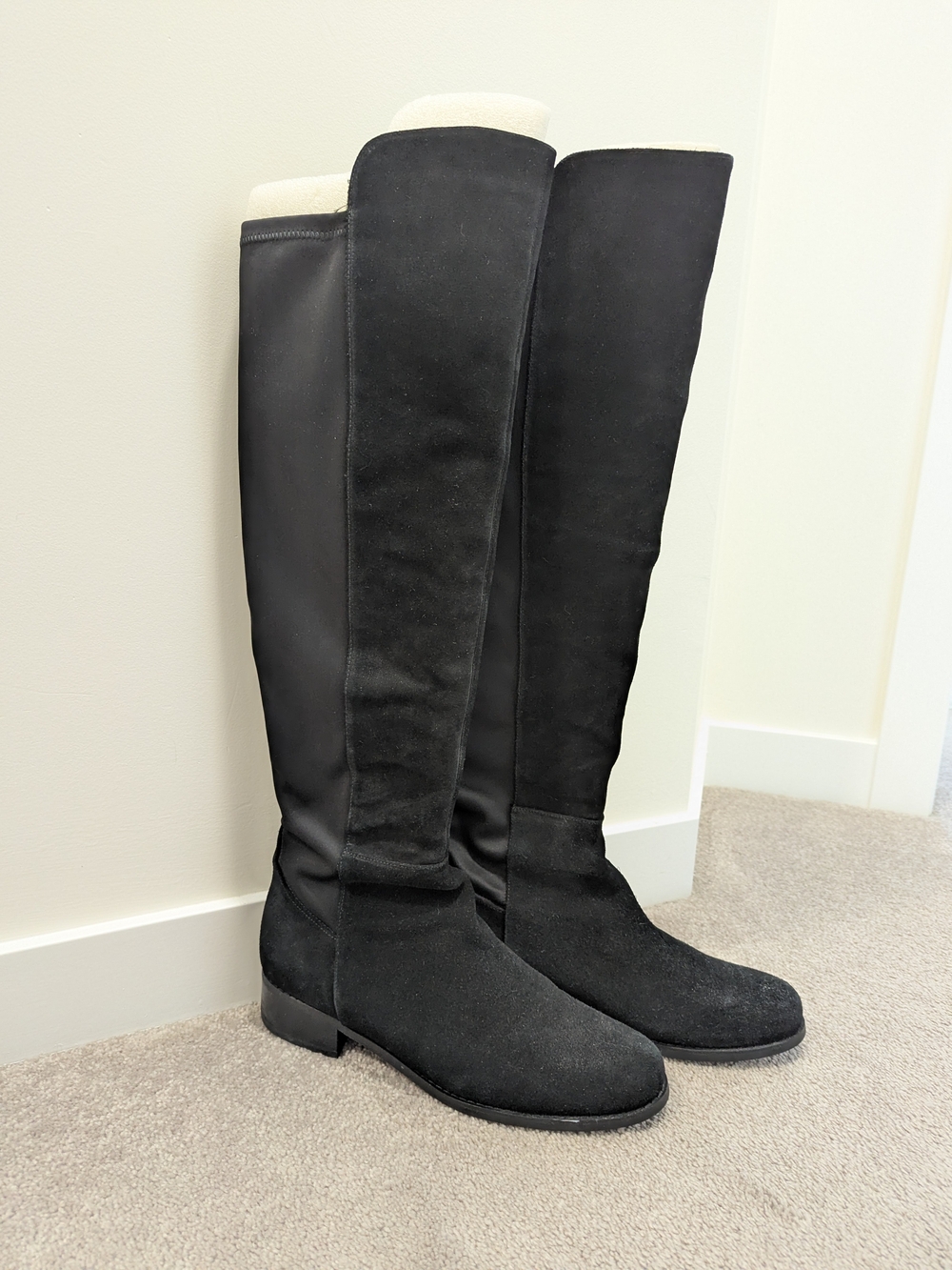 Blondo Black Suede OTK Waterproof Boots - 10M